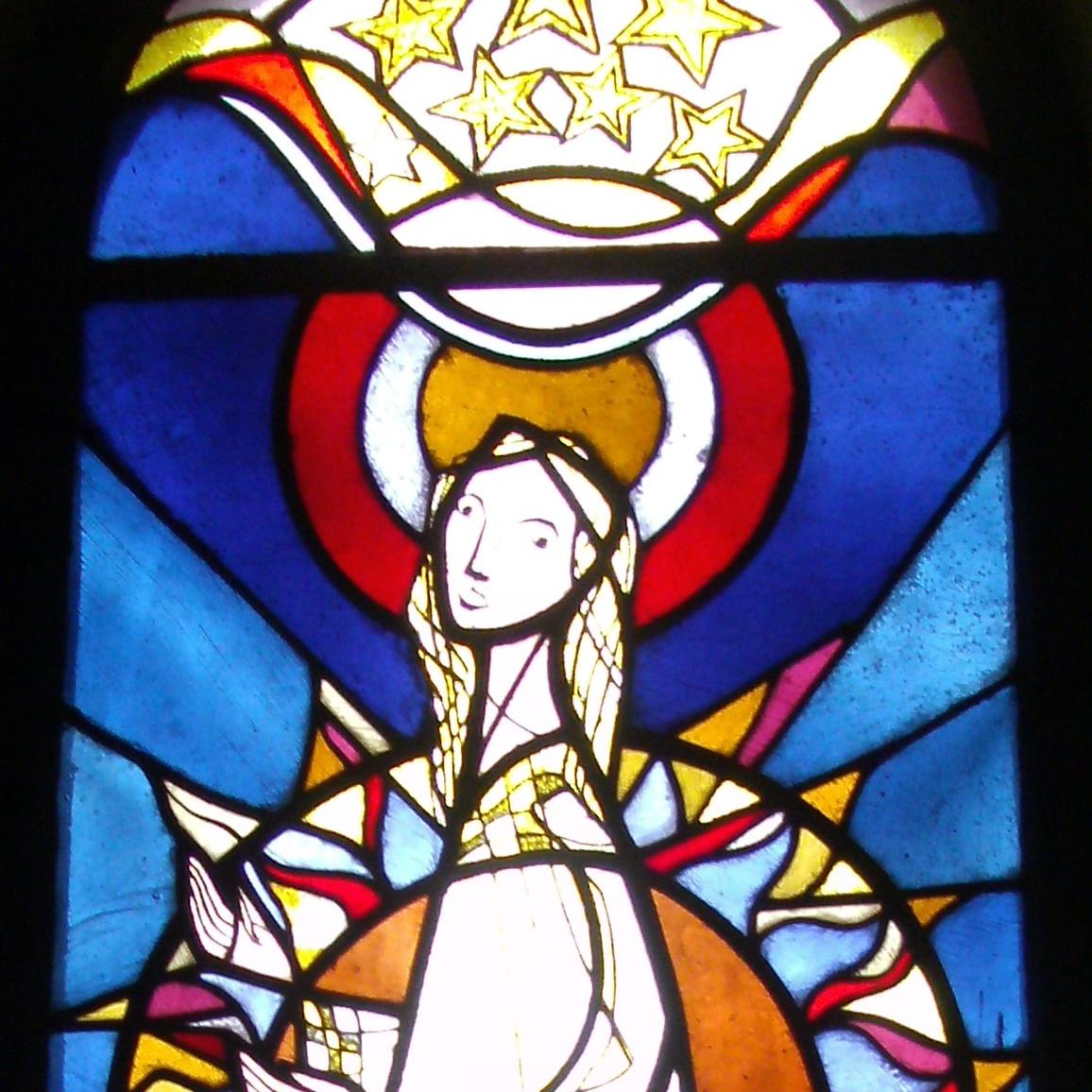 Marienfenster in St. Bonifatius Elkhausen