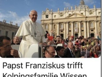 Papst - Bild - Kolpingfamilie Wissen