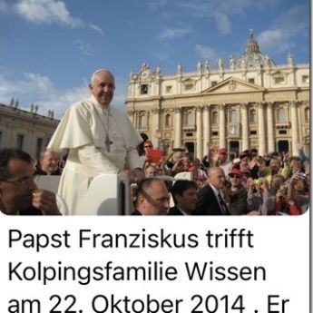 Papst - Bild - Kolpingfamilie Wissen