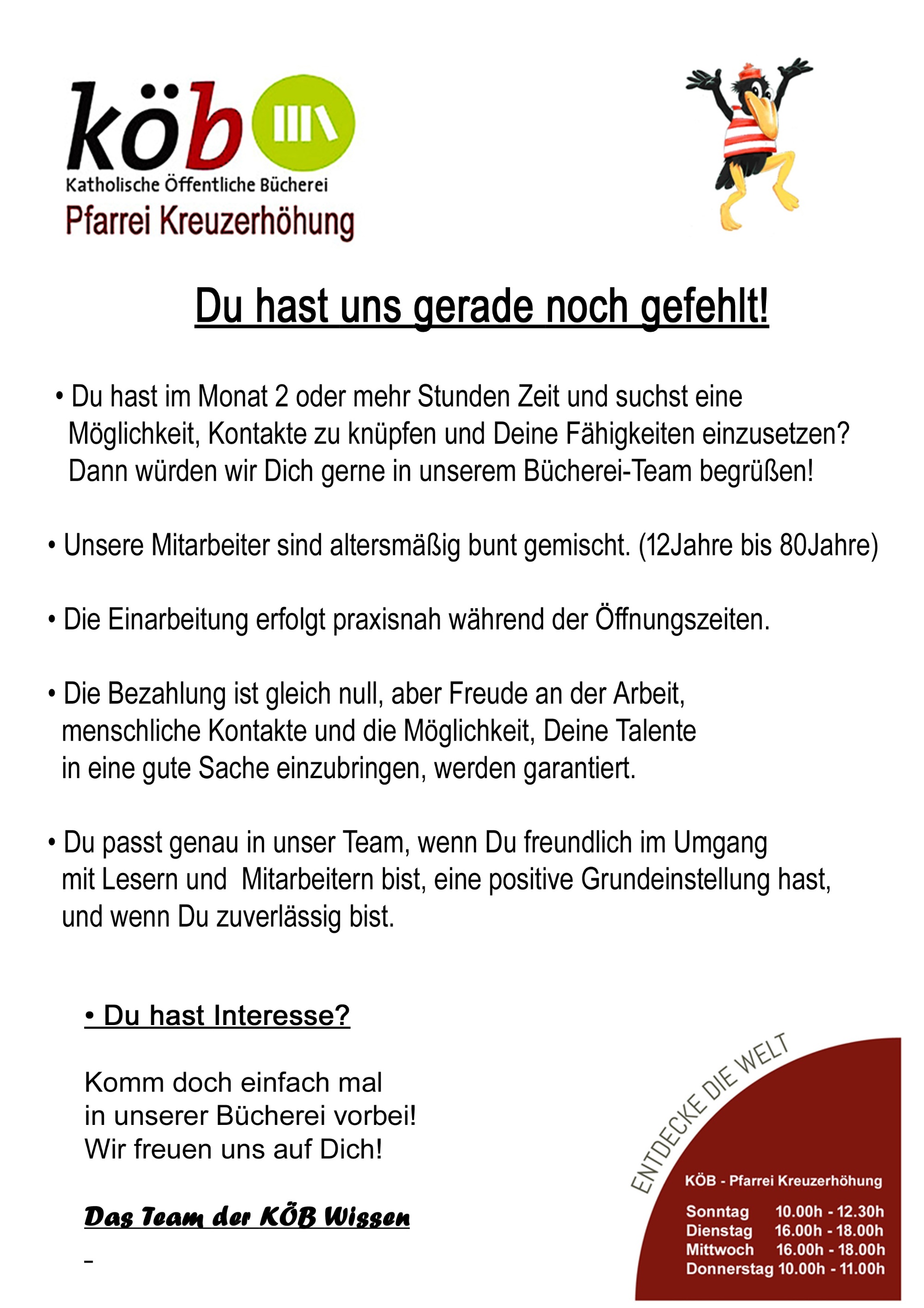 Bücherei_Mitarbeiter gesucht