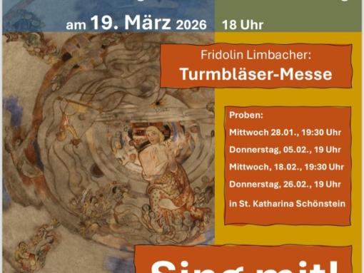 Plakat Kircheneröffnung Sing mit