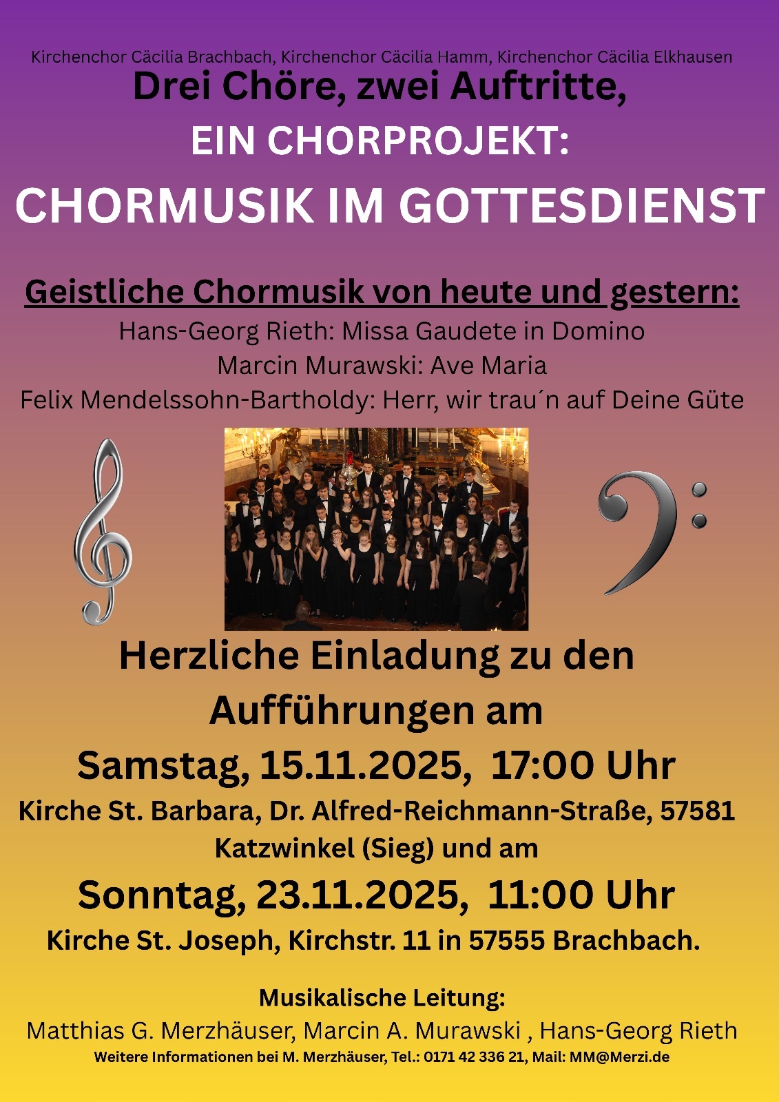 Plakat Chorprojekt Katzwinkel 2025