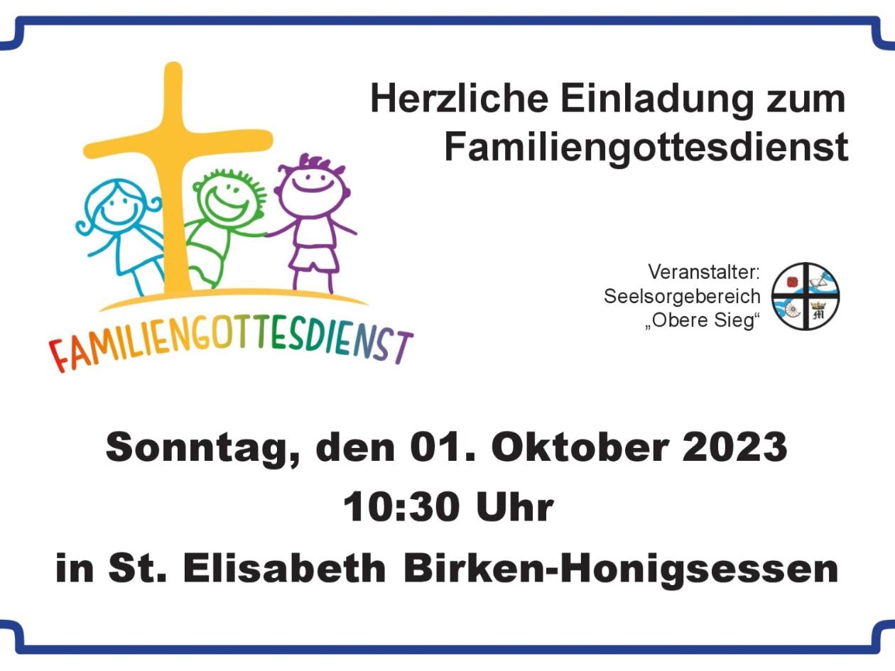 Plakat Familiengottesddienst 2023.10.01