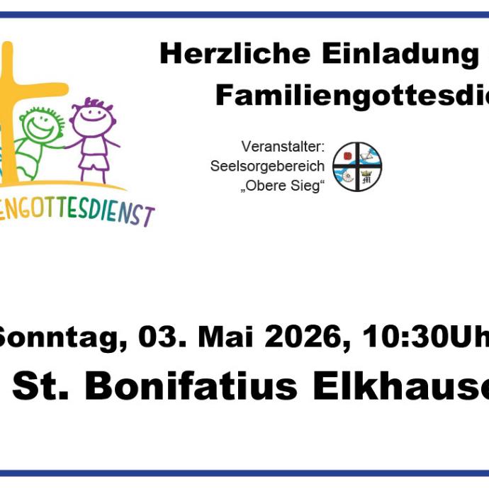Plakat Familiengottesdienst 2026.05.03